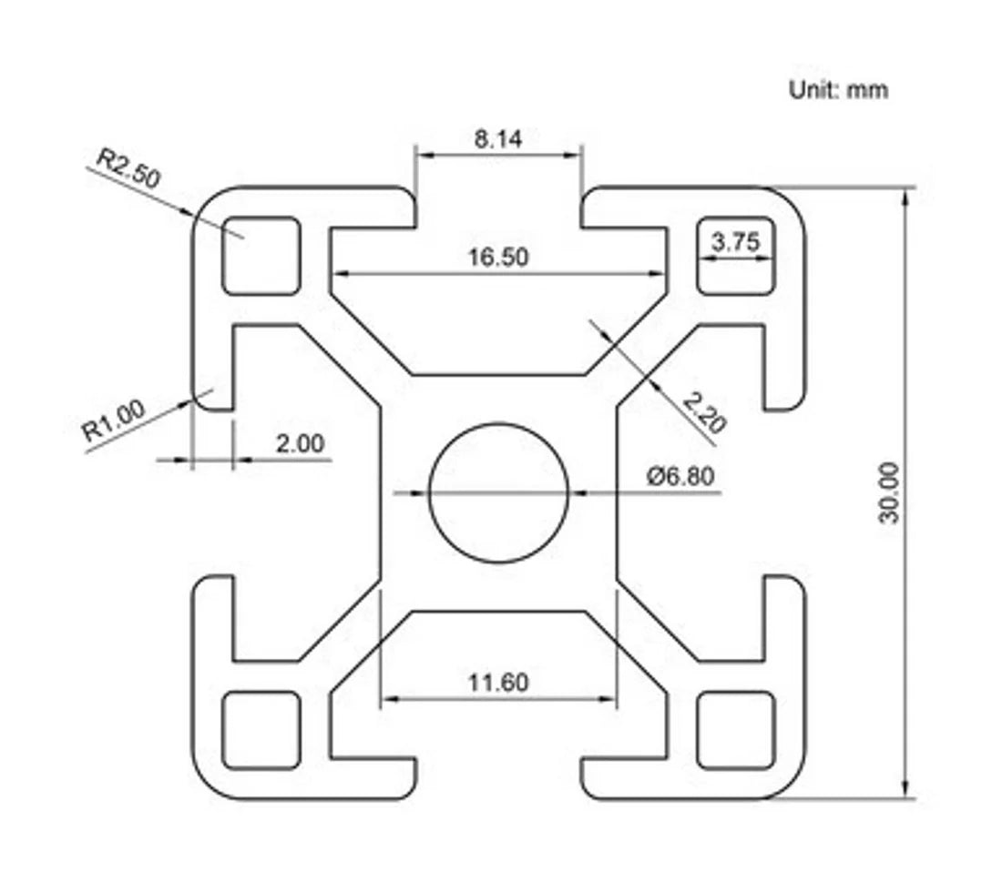 Radion XR15/XR30 (G4-G6) - 8020 Bracket Mount Set