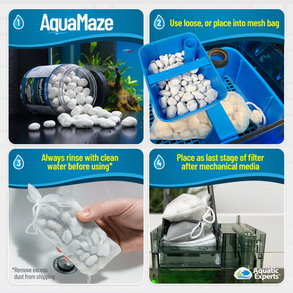 AquaMaze Aquarium Bio Media – Filter for Freshwater & Saltwater | Aquatic Experts