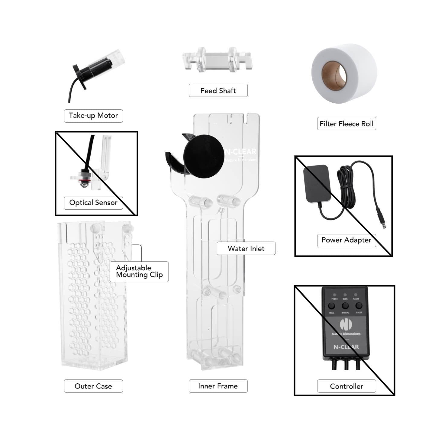 N-Clear Nano Fleece Roller Filter (10–50 Gallons)