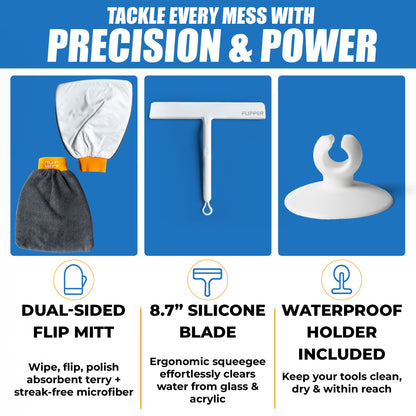 Flipper Mitt + Squeegee Set