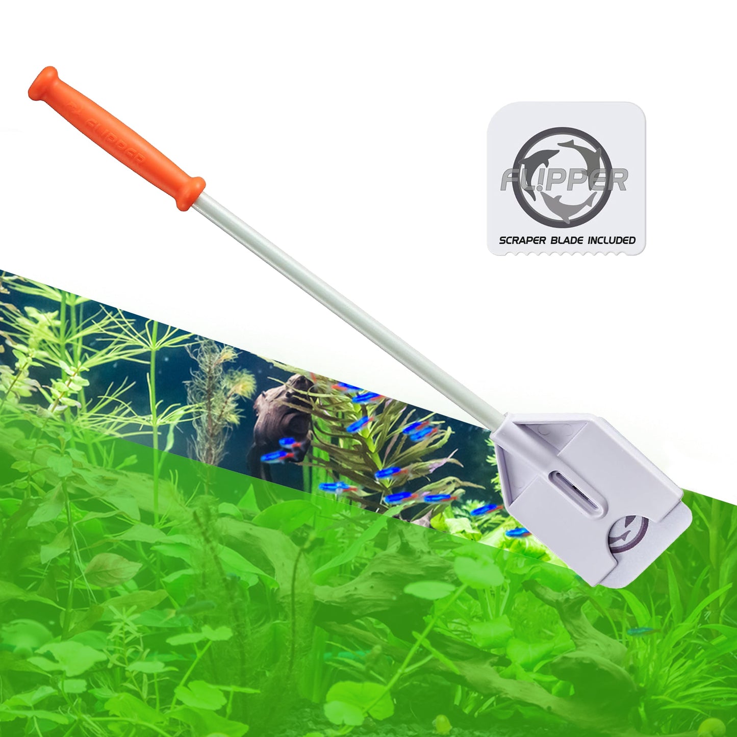 Flipper Platinum NANO Aquarium Algae Scraper 12"