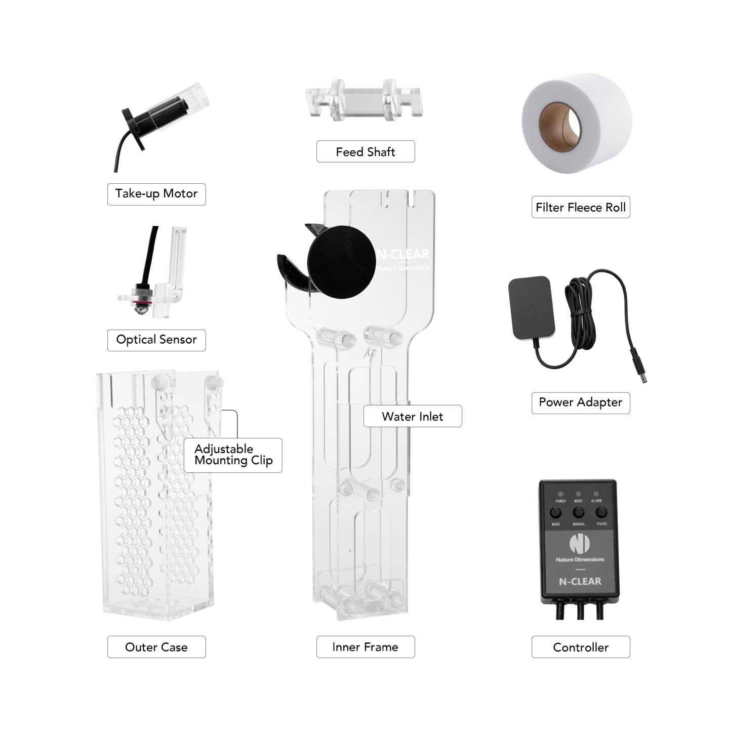 N-Clear Nano Fleece Roller Filter (10–50 Gallons)