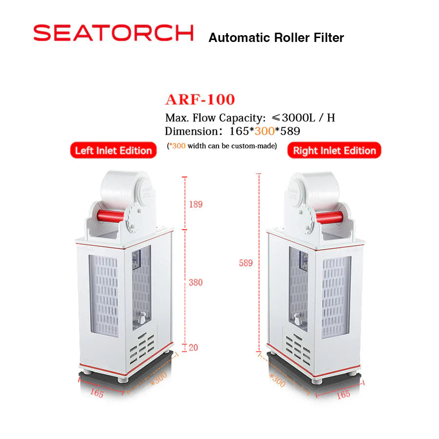 Automatic Roller Filter (Left Inlet Version) (Pre-Order Mid-November Release)