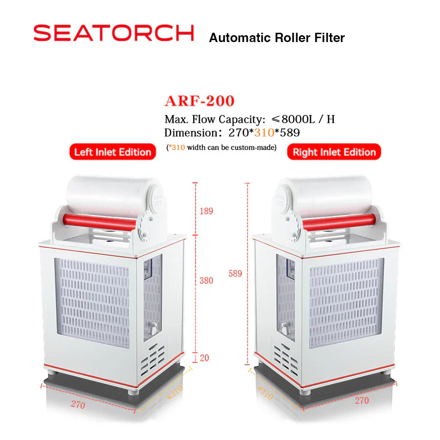 Auiomatic Roller Filter (Right Inlet Version) (Pre-Order Mid-November Release)