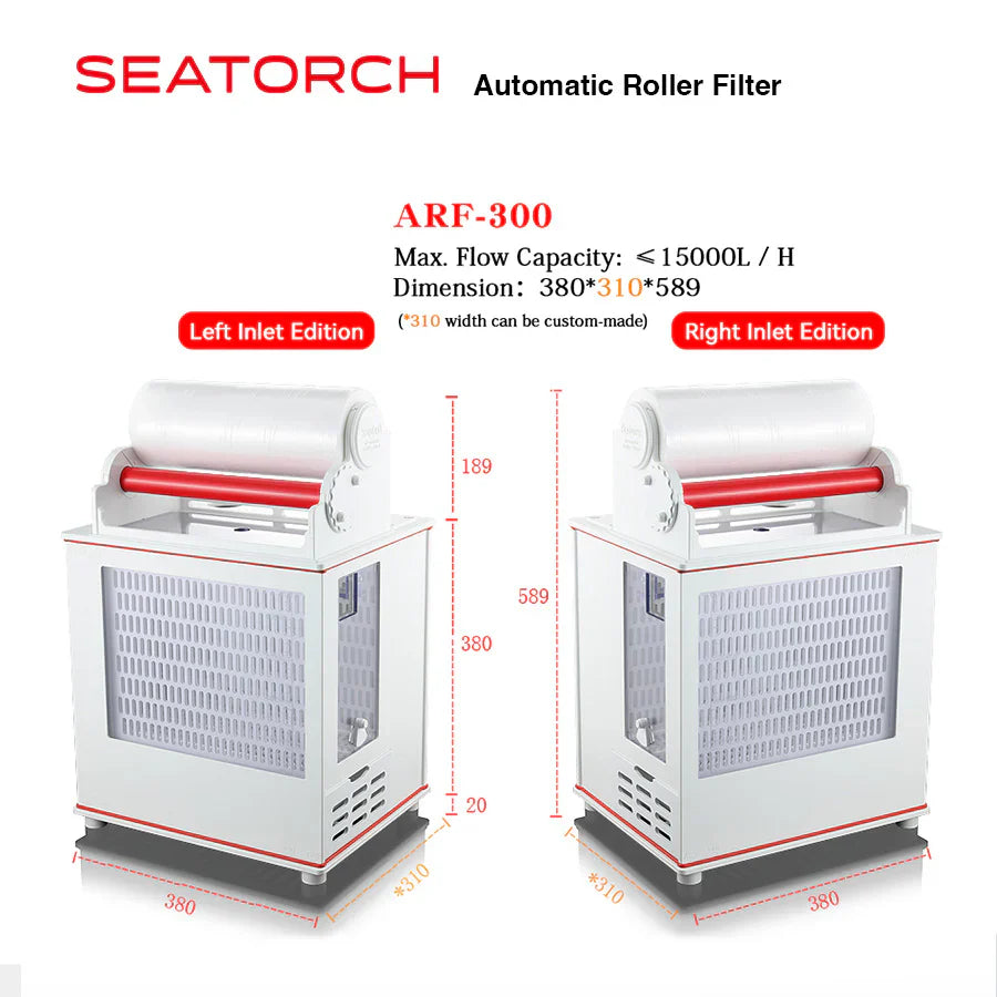Automatic Roller Filter (Left Inlet Version) (Pre-Order Mid-November Release)