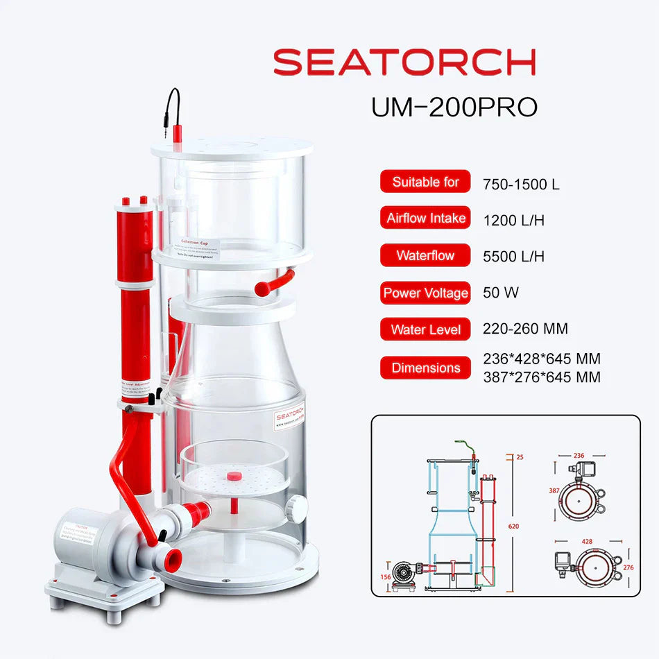 Ultra-Marine Smart DC Protein Skimmer UM-200PRO (Pre-Order Mid-November Release)