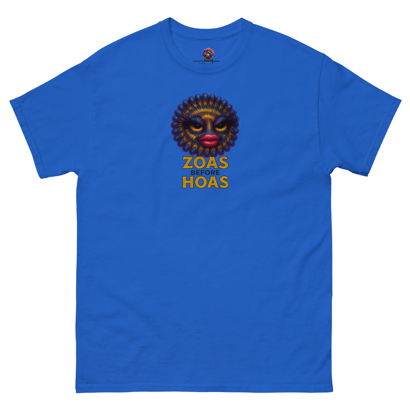 Zoas Before Hoas Reef Aquarium T-Shirt by Gem State Corals
